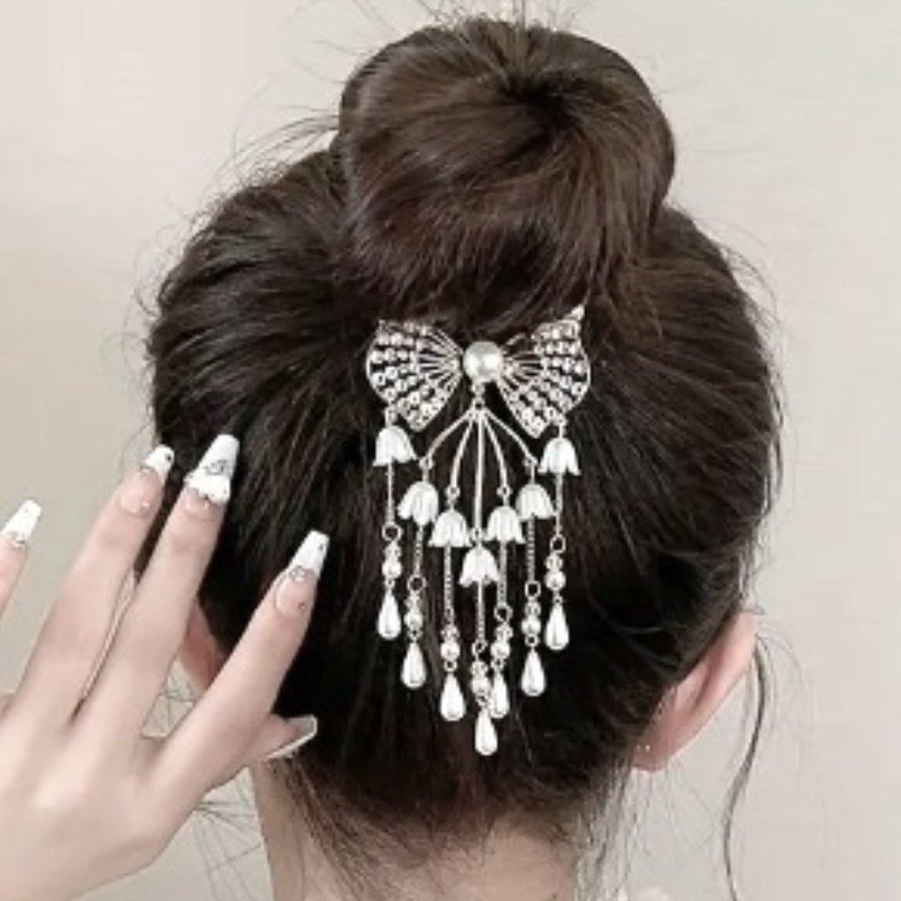 SPARKLING LILY OF THE VALLEY BUN WRAP in Gold